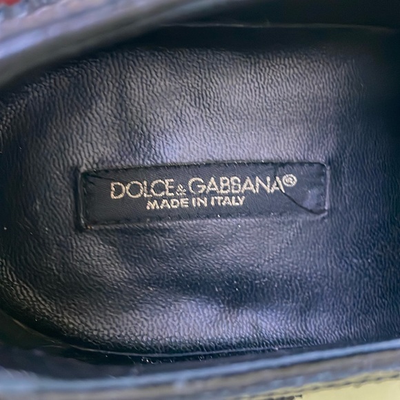 Vintage black Dolce & Gabbana all leather loafers
